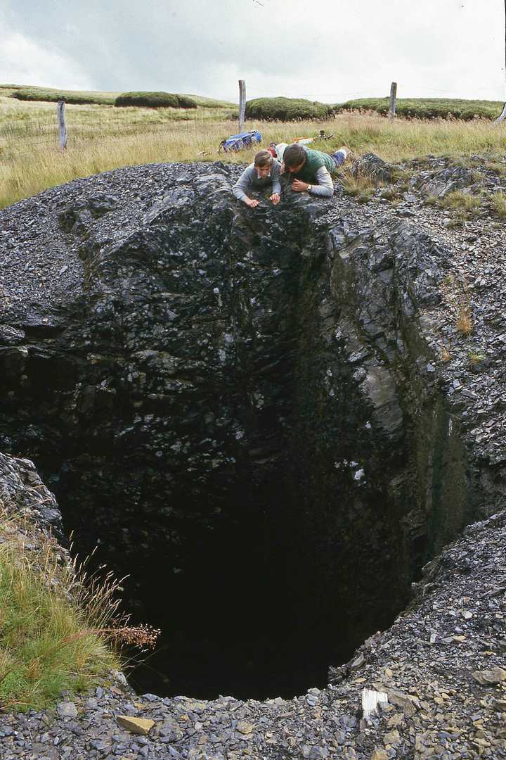 Eastern Shaft Plynlymon mine Aug 1986 